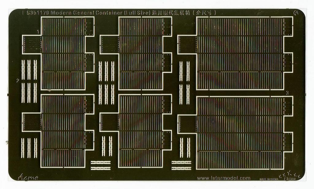 Five Star Models Container Etching Plastic Model Parts FSM351179 1/350 (Ship)