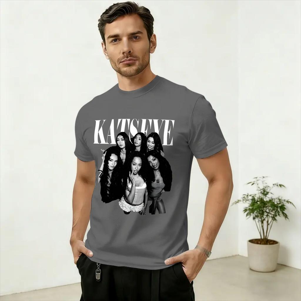 Kpop Katseyes T-Shirts for Unisex  Awesome Cotton Tee Shirt Crewneck Short Sleeve T Shirt Graphic Tops