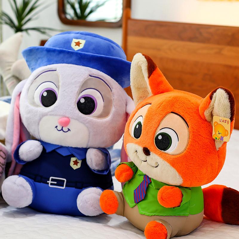 Zootopia Nick Judy Plush Toy With Super Soft Short Pile For Kids Birthday Gift
