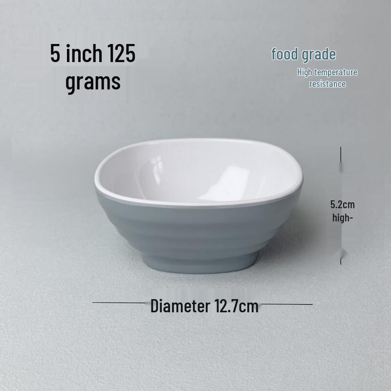 

777 Food Grade 5-inch Melamine Square Bowl