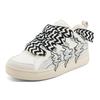 Kappa Fatty Slip Resistant Durable Bread Shoes Lightweight Breathable Mid Top Skate Shoes Unisex sneaker White Beige Black K0BZ5CS20P-0106