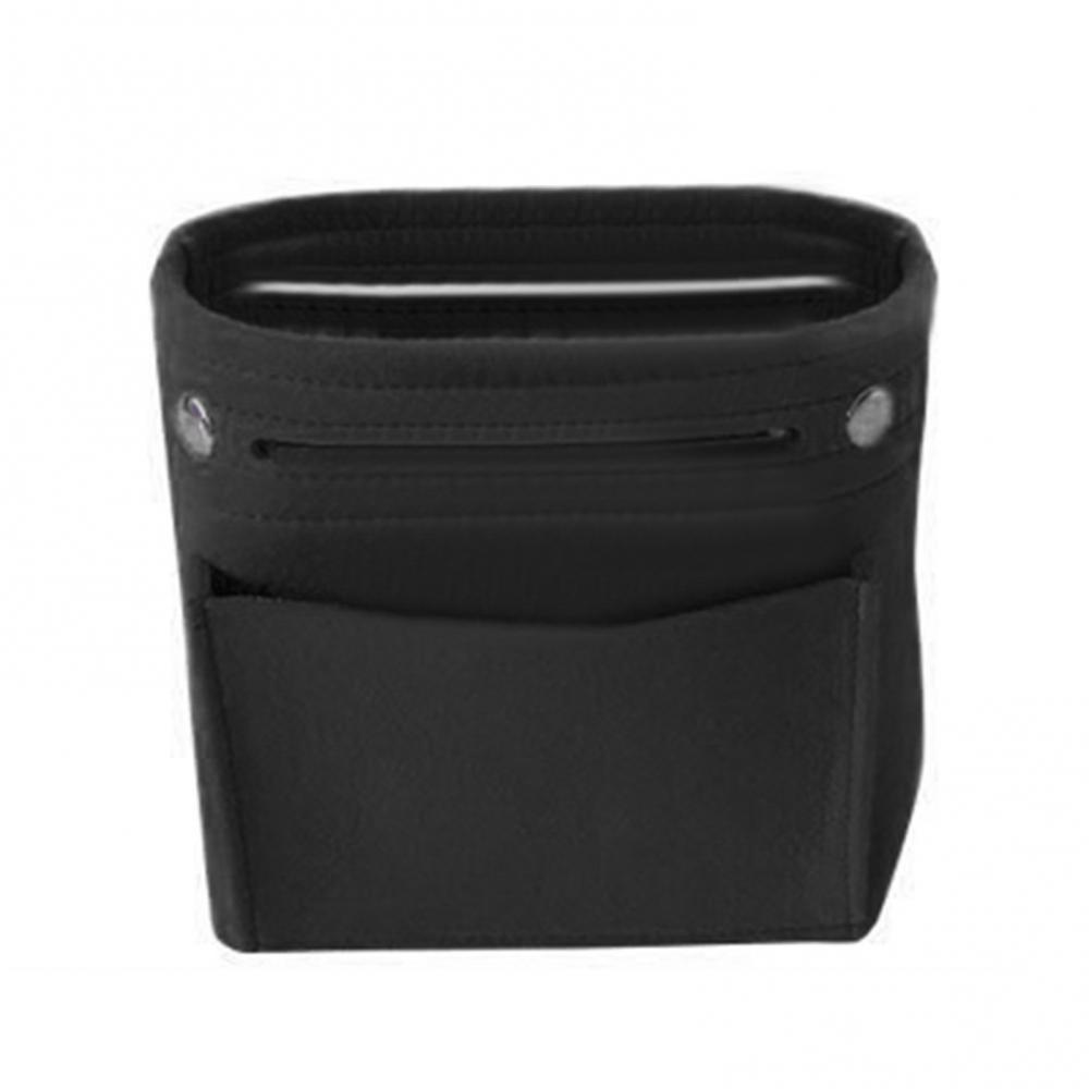 Women Handbag Cosmetic Bags Portable Makeup Handbag Organizer Multi Pockets Solid Color Felt Insert Bag Travel Inner Purse S
