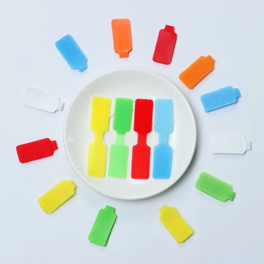 

5pcs Waterproof Network Cable Labels Self Adhesive Practical Nylon Cable Labels Cord Identification жовтий