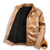 New autumn and winter men's casual leather jacket men's locomotive jacket jacket leather jacket