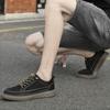 Fashion Hollow Out Men Summer Shoes Genuine Leather Mens Slip on Shoes Breathable Men Casual Driving Shoes All-match Skate Footwear Men