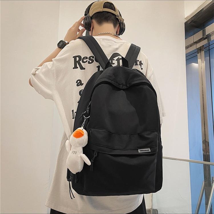 Schoolbag Backpack Simple Large Capacity Travel Backpack Female Leisure Japanese Junior High School High School Student School Bag