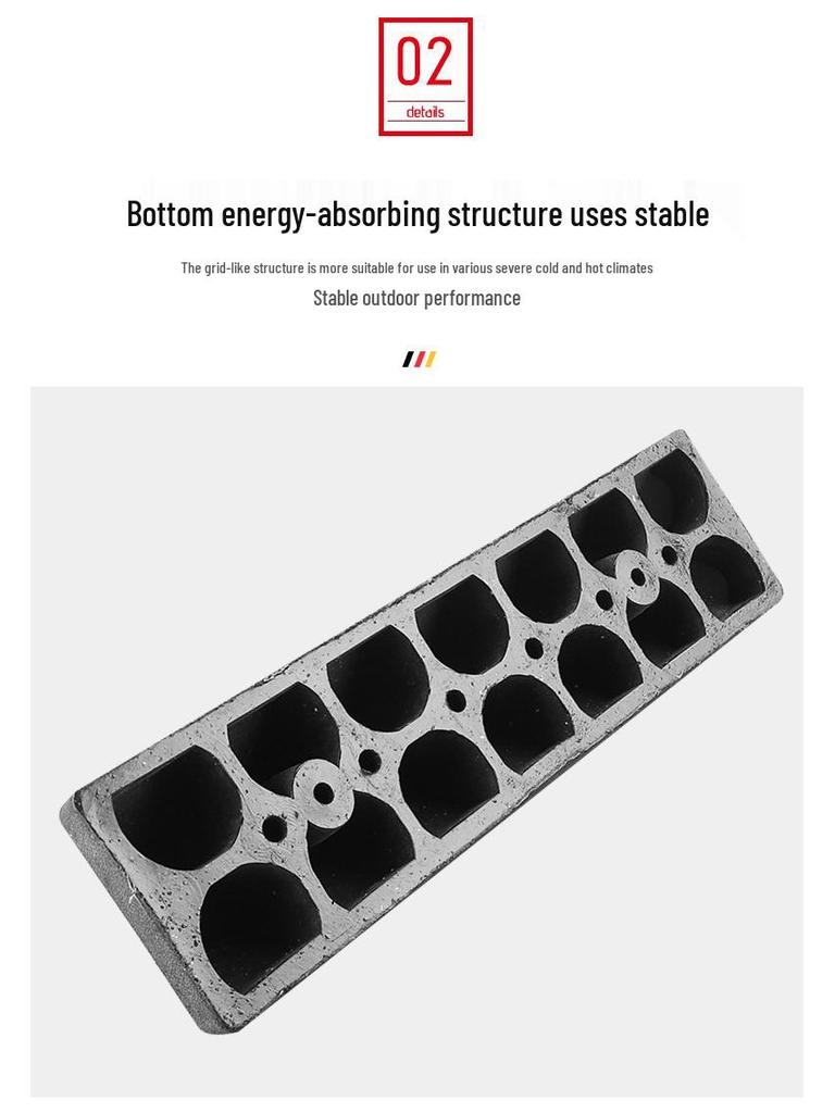 Rubber-Plastic Double Wheel Stopper Parking Device