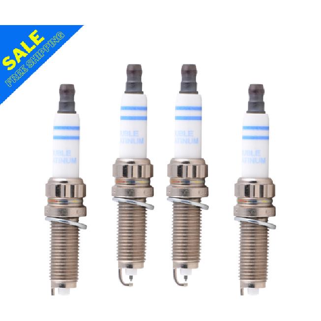 Set of 4 Spark Plugs Double Platinum Fits BMW E84 E89 F02 F06 F10 F25 F31