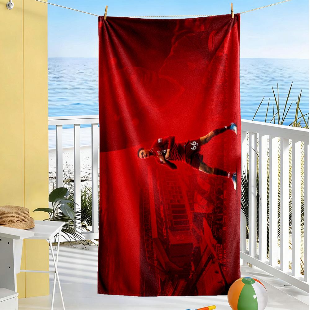 Wayne Rooney Manchester Beach Towel High Absorbency & Quick-Dry Comfortable Lightweight
