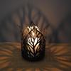 1PC Nordic Iron Art Hollow Leaf Candlestick Vintage Candle Holder Home Decoration Crafts Wedding Banquet Props