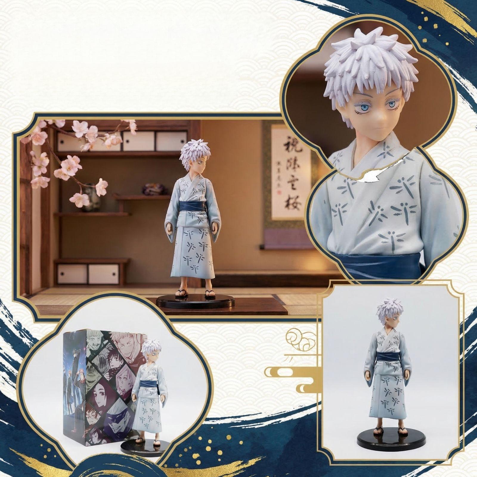 

The Exquisite Of The Kimono, Including Its Carvings And Paintings, Are Meticulously Crafted, Showcasing A Unique Standing For This Figure. One Size синий