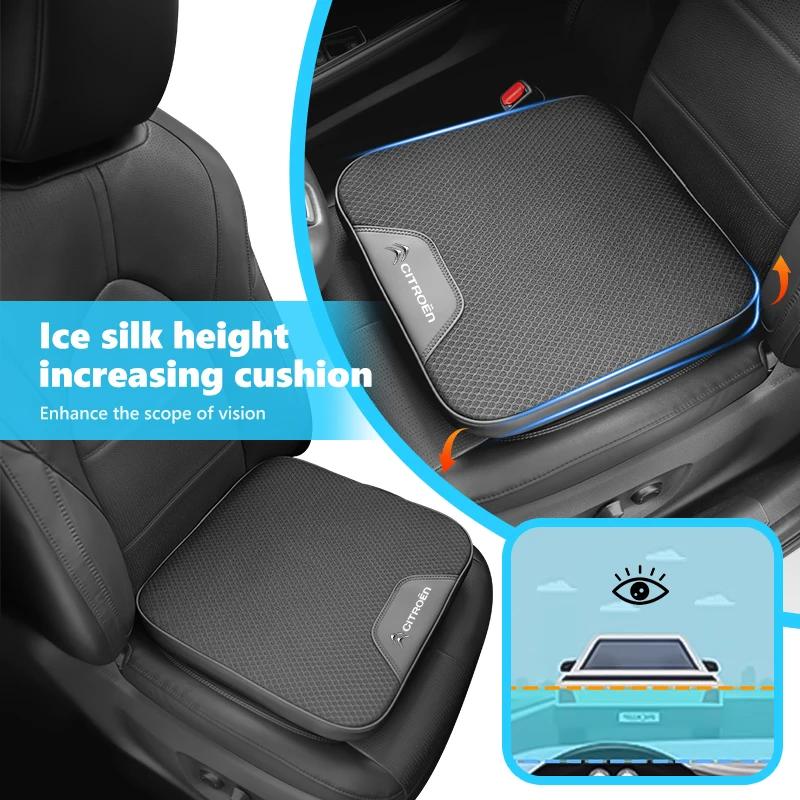 Car Seat Increase Cushion Breathable Ice Silk Thick Pad Soft Mat For Citroen Jumper Celysee Cactus Picasso Aircross Saxo Grand aiu256