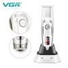 VGR 277 Electric Hair Clipper Rechargeable Portable Home Appliance Care Barber Trimmer for Men LCD USB Salon Blade Waterproof and Long-lasting