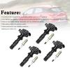 Artudatech 4x Ignition Coils +Spark Plugs UF540 For Mazda MX-5 CX-7 3 2.0L 2.3L
