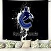 Vancouver Canucks Wall Tapestry Aesthetic Wall Hanging Printed Fabric Blanket Decorative Tapestries for Bedroom Living Room Home Decor