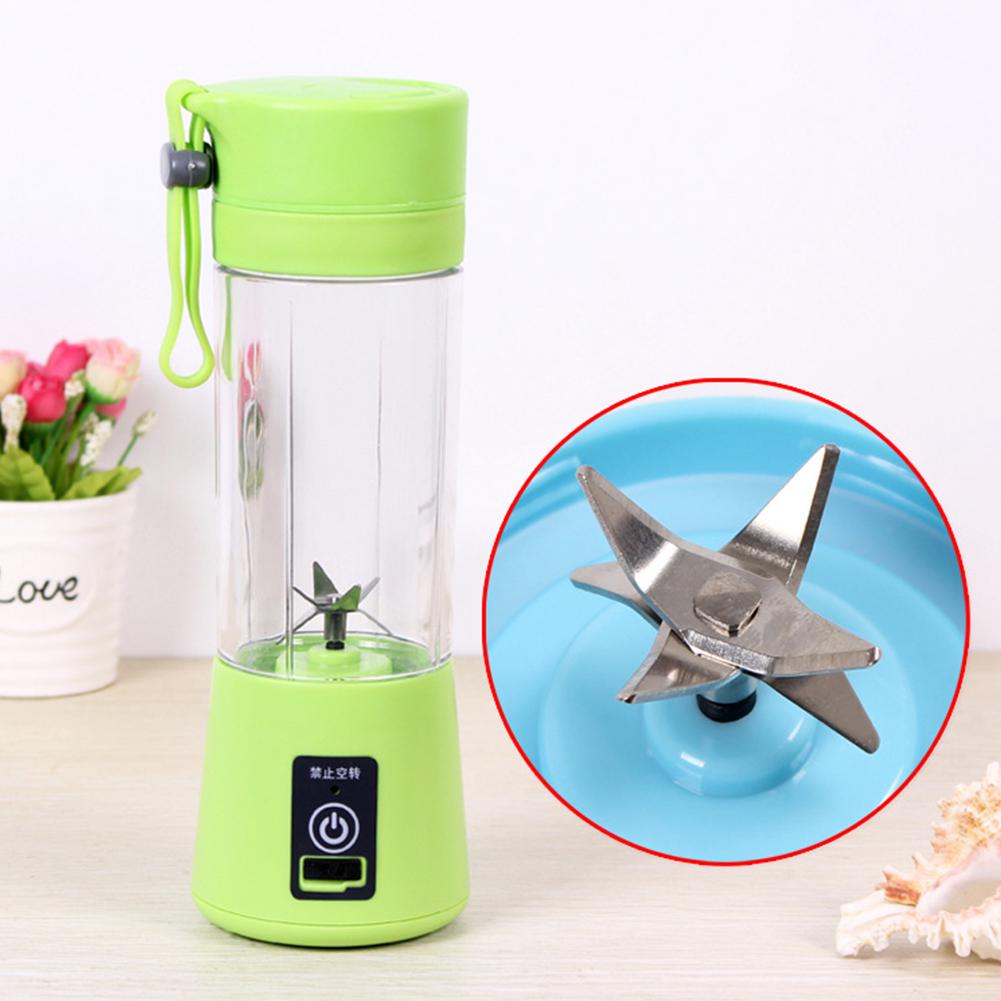 Portable 6 Blades USB Charging Eletric Fruit Juicer Blender