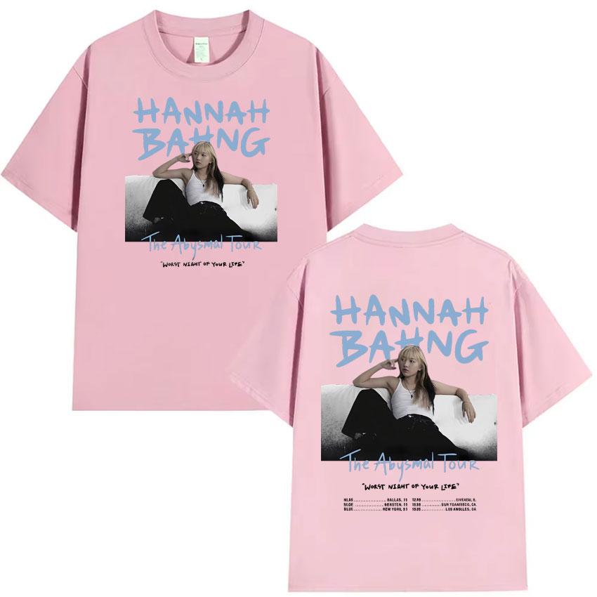 Harajuku Hannah Bahng Hip Hop T Shirt Mens Womens High Quality Fashion Cotton Short Sleeve Tshrit Summer ONeck Clothes Hot Sale