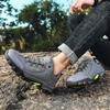 Hot Sale Fashion Brown Trekking Sneakers Men Breathable Mens Hiking Shoes Big Size 46 Anti-slip Travel Sports Shoes Men Trainers