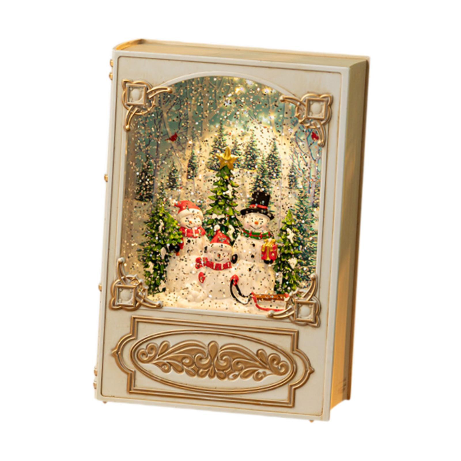 

Christmas Light Music Box Musical Snow Globe Snowman Night Lamp for Home Decor Festival Party Holiday Decorative