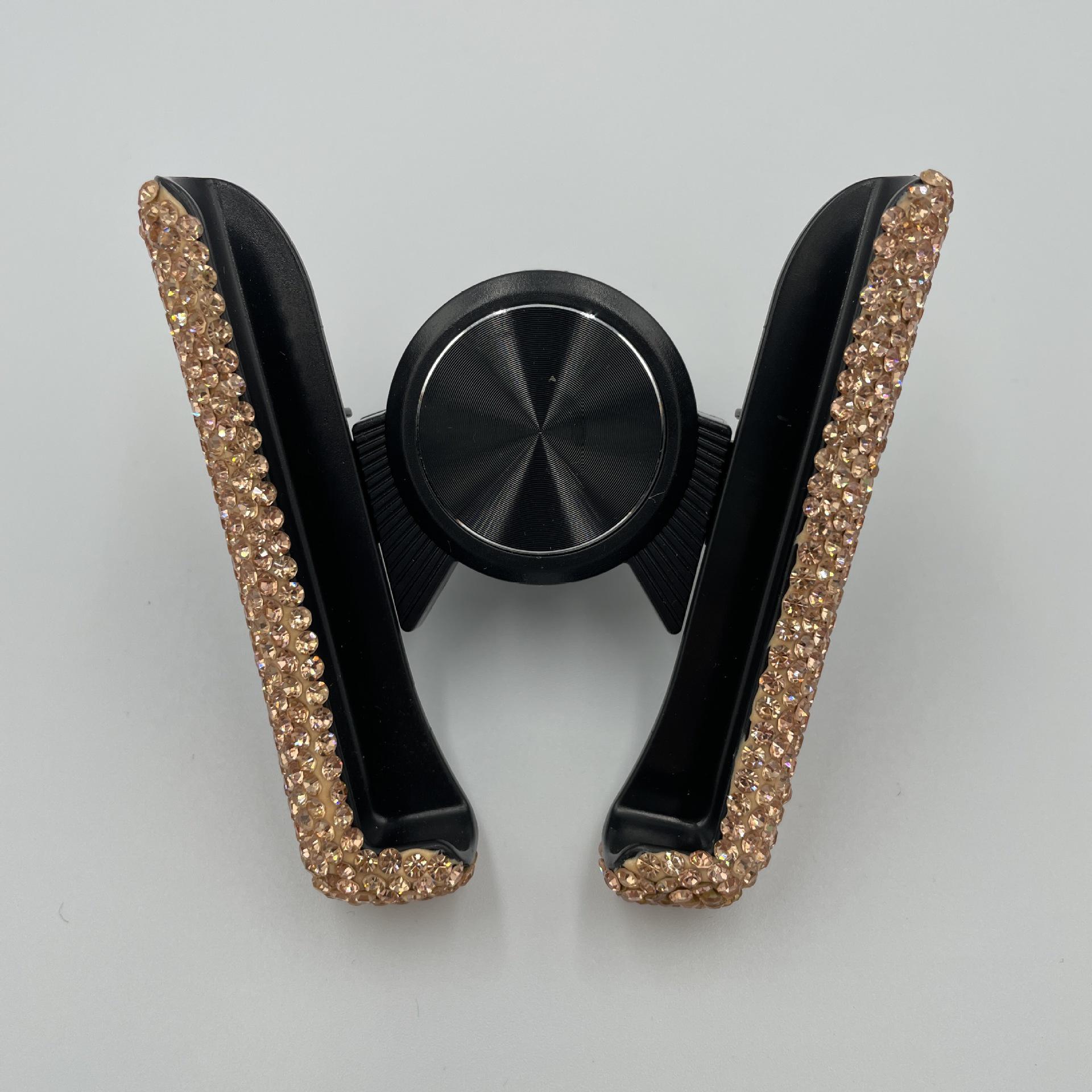 

V-shaped Diamond Car Phone Holder with Gravity Sensing for Air Vent & Console