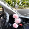 Mirror Ornament Interior Pendent Zinc Alloy Vehicle Accessories for Women Rear View Hanging Decor Car Supplies