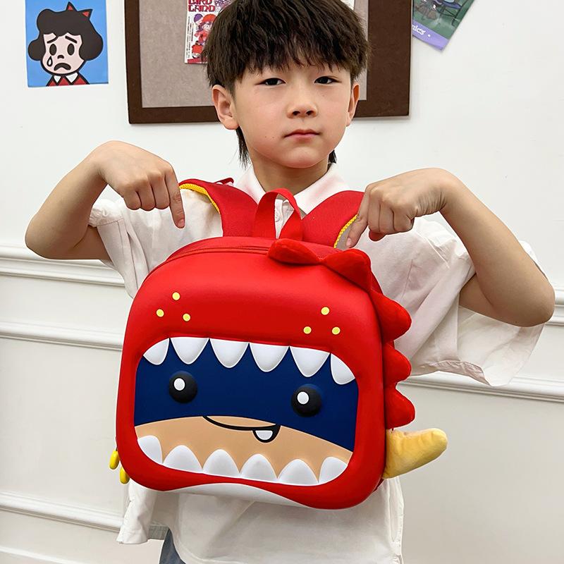 School bag hard shell cartoon small dinosaur eggshell children's bag small and medium class light versatile backpack