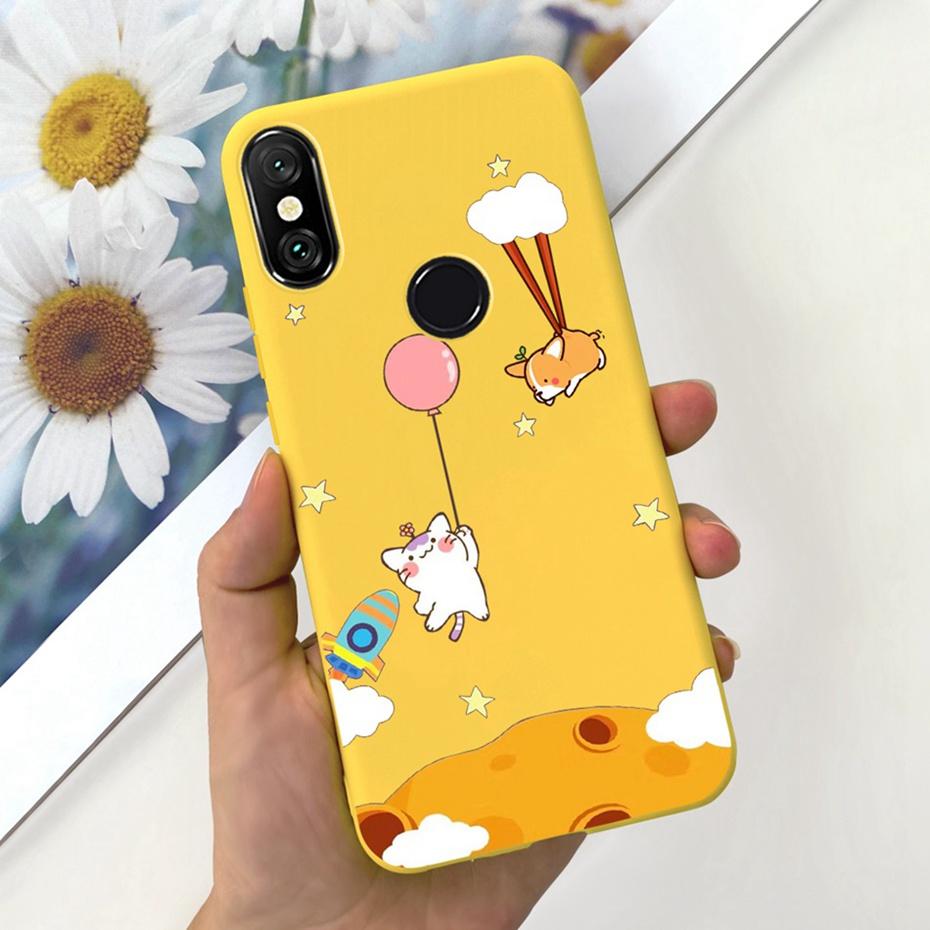 Case For Xiaomi Mi A2 Lite 5.84" Cute Animal Cartoon Candy Color Soft Silicone Phone Bumper For Xiaomi Mi A2lite Back Cover