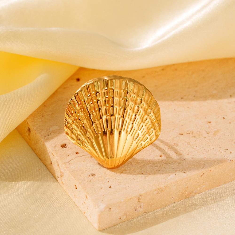 Prachtige RVS Ring met Titanium Stalen Behuizing en Textuur