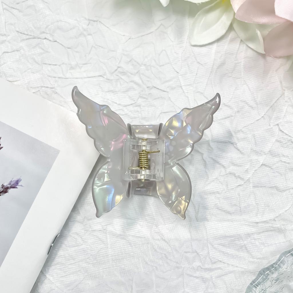 Super Fairy New Color Imitation Acetic Acid Butterfly Cute Hair Claw Shark Clip Sweet Back Head Gentle Ponytail Clip