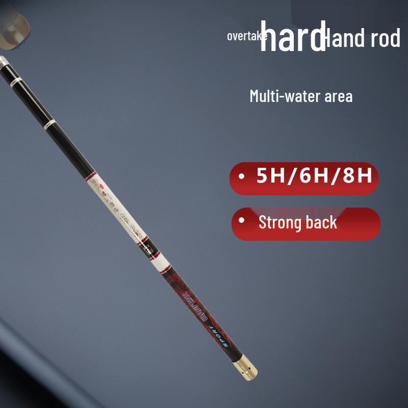 60cm Ultra-Hard, Ultra-Light Carbon Stream Rod – 2/8 Action, Ideal for Various Waters