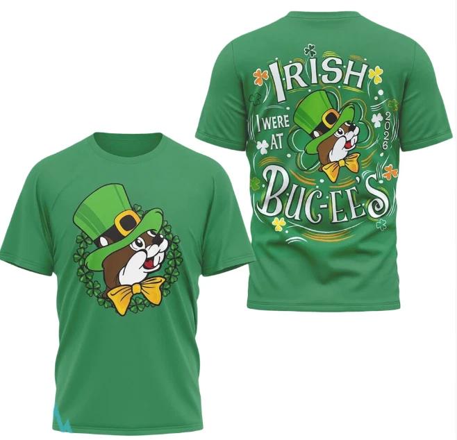Buc-ee  s St. Patrick s Day 2026 Green Adult T-Shirt XL