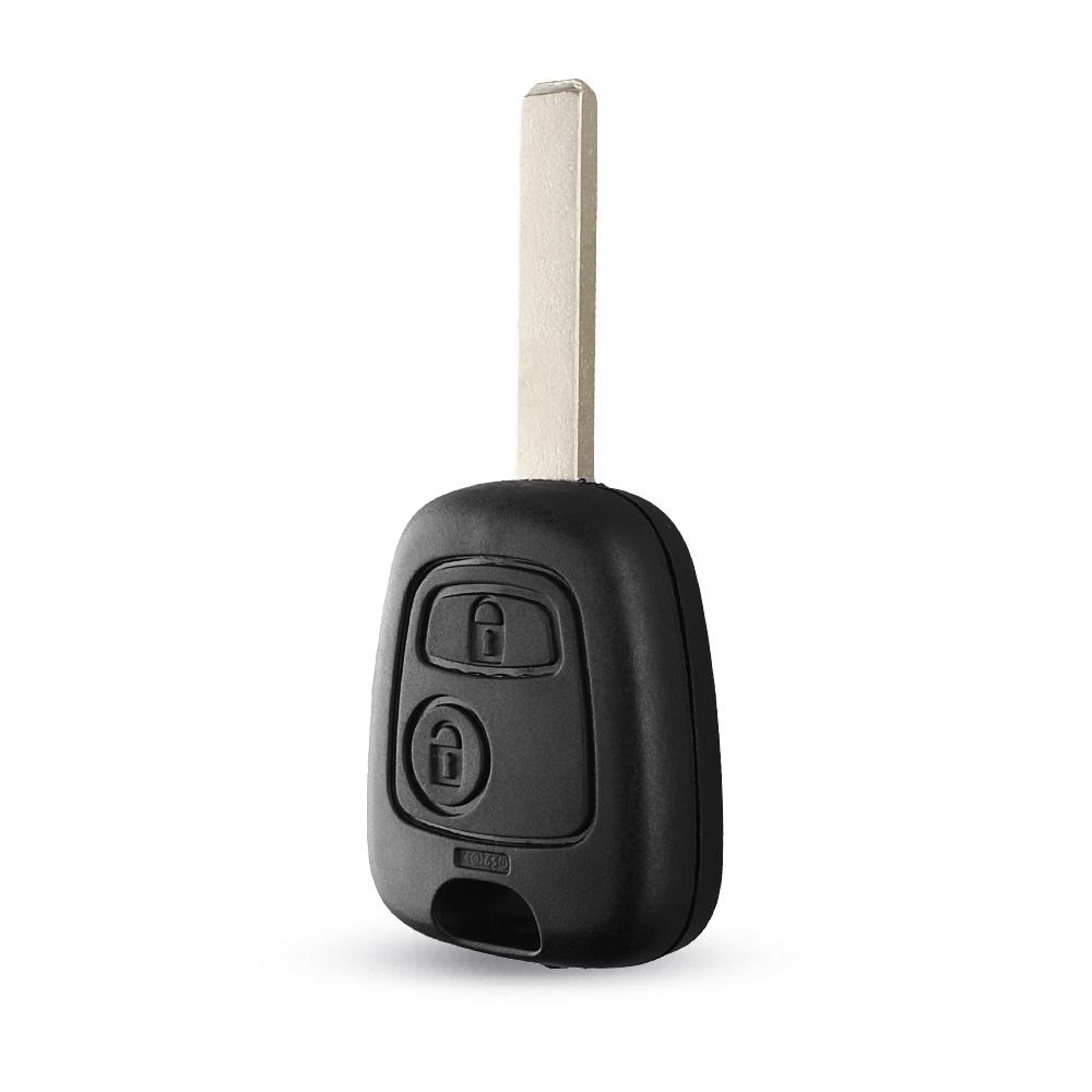 Modified Flip Folding Car Key Shell For Peugeot 307 107 207 407 Citroen C2 C3 Xsara Remote 2 Button Key Case Hu83 Blade