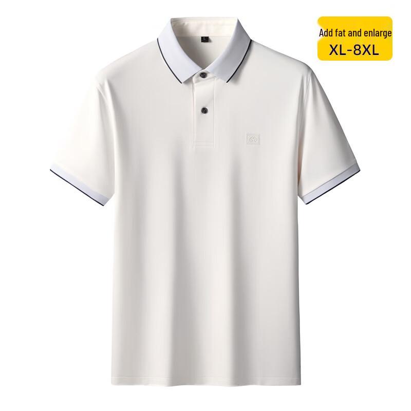 Men's Plus Size Summer Short Sleeve Polo Shirt