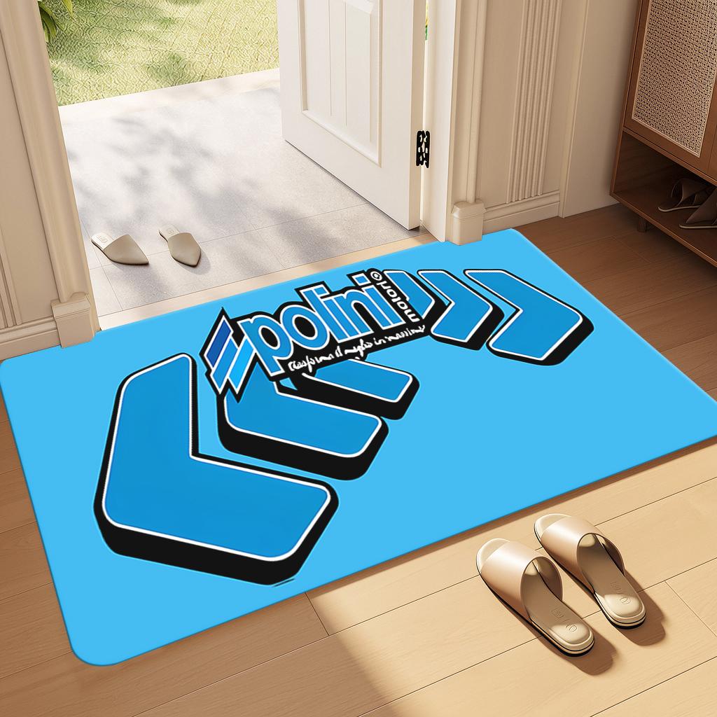 P-Polini Italy Scooter Door Mat Entrance Non-slip Washable Kitchen Carpet Living Room Hallway Rugs Bathroom Bath Door Mats