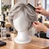 Perückenständer für Styling-Schaum-Schaufenkopf Perücken Leichte Halterung mit Stabiler Basis Zuschneiden Professionelle Salonnutzung und Cosplay-Requisiten