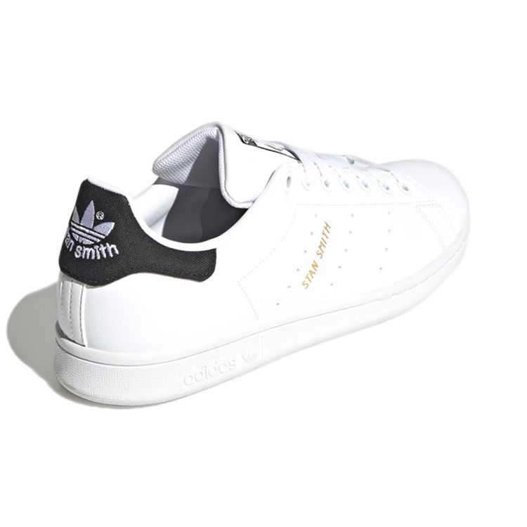 Adidas Originals Stan Smith Leather Casual Slip-Resistant Durable Lightweight Low-Top Sneakers Unisex Sneakers Bright-White GW0133
