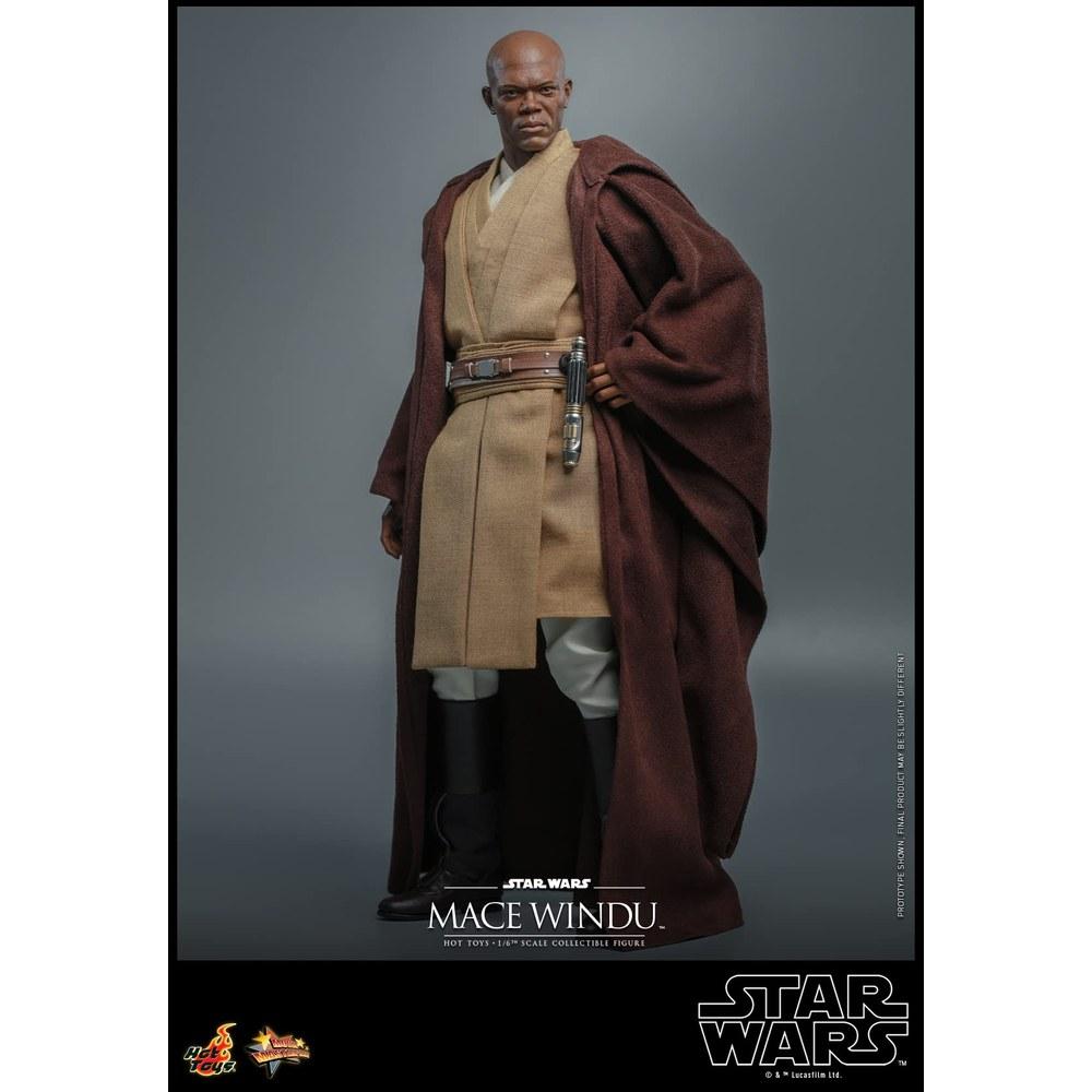 Hot Toys Movie Masterpiece Star Wars Episode II Attack of the Clones Mace Windu 1/6 Scale Figure
