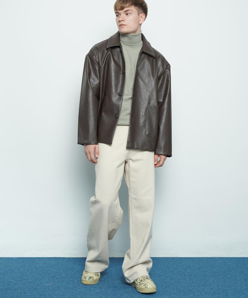 THE-ABON M490 Hit Cotton Wide Pants Natural