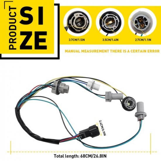 LH or RH Tail Lamp Harness NON-LED 92450-B2000 For Kia Soul 2013- US