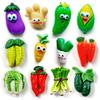 10 pièces Aimant de réfrigérateur Légume Vert Cadeau Figurine Alimentaire Résine Réfrigérateur Tableau Blanc Autocollant Décoration DIY Accessoires de Cuisine
