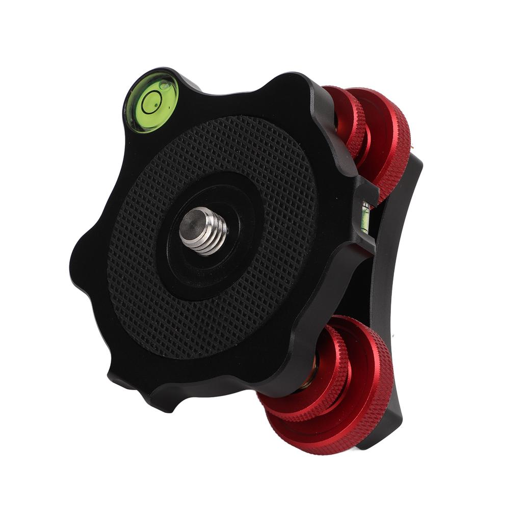 LP?64 Camera Tripod Ball Head Leveling Base Aluminum Triple Wheel Leveler Bubble Level
