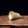 1PC Bronze Artesanato Fundição Escritura Sino Botão Carro Sino de Vento Sino de Bronze Tibetano Presente Criativo Decoração de Casa Pingente