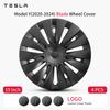 AAAIK1 4PCS HubCap for Model Y 2020-2024 Performance Replacement 19 Inch Wheel Cap Automobile Full Rim Cover Accessories