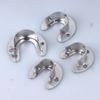 1/2Pcs Curtain Rod Tube Hook Fixed Support Bracket Seat Stainless Steel Flange Seat Wardrobe Hanger Rod Fixing Hardware Parts