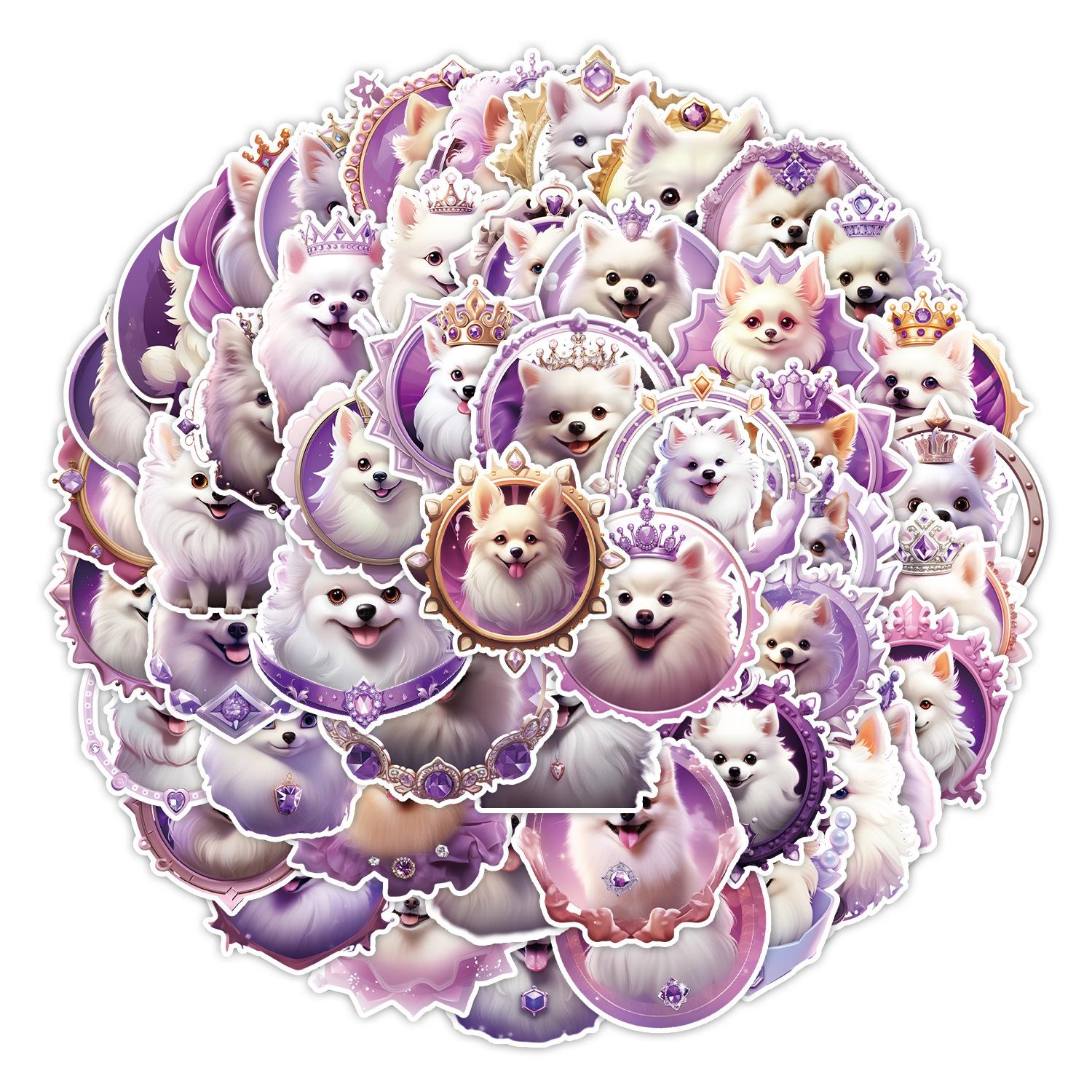 

50 Princess Dog Strips Car Mobile Phone Suitcase Decorative Stickers Waterproof Creative Stationery Cartoon Stickers