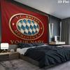FC Bayern Munchen Custom Name Wall Tapestry Aesthetic Wall Hanging Printed Fabric Blanket Decorative Tapestries for Bedroom Living Room Home Decor