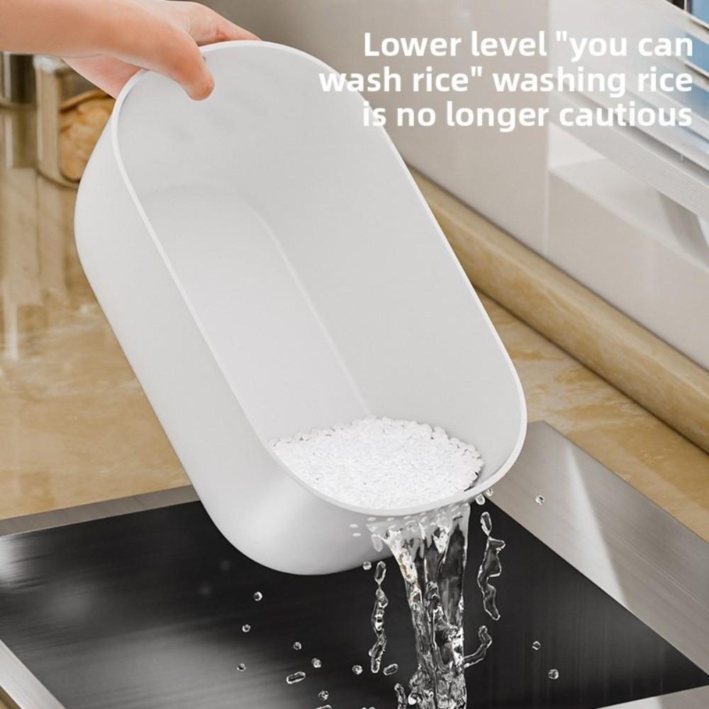 Household Fruit Box Double Layer Dried Fruit Container New Fruit Drain Basket  Food Storage