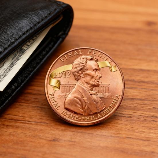 Final Penny Collectible Coin Double-Sided Carved The Last Penny Tribute Token Souvenir Coin History Buffs Collectors