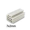 20/50 pezzi Magneti Rotondi Sottili 6x2mm e 7x2mm per Mini Artigianato, Modelli, Progetti Fai da Te