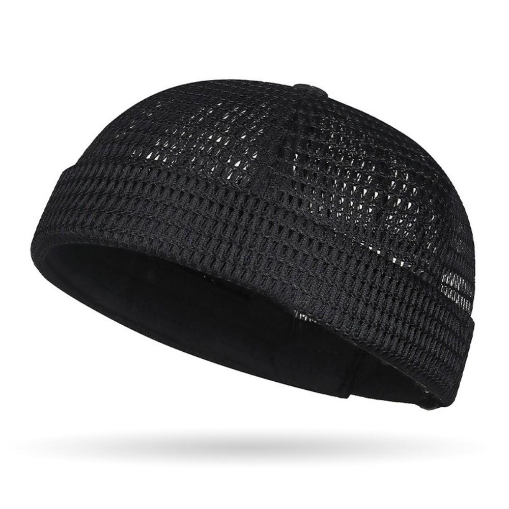 Verstellbarer atmungsaktiver Netzhut Ultra-leichte Mützen Mode Schirmlose Melonenmütze Streetwear